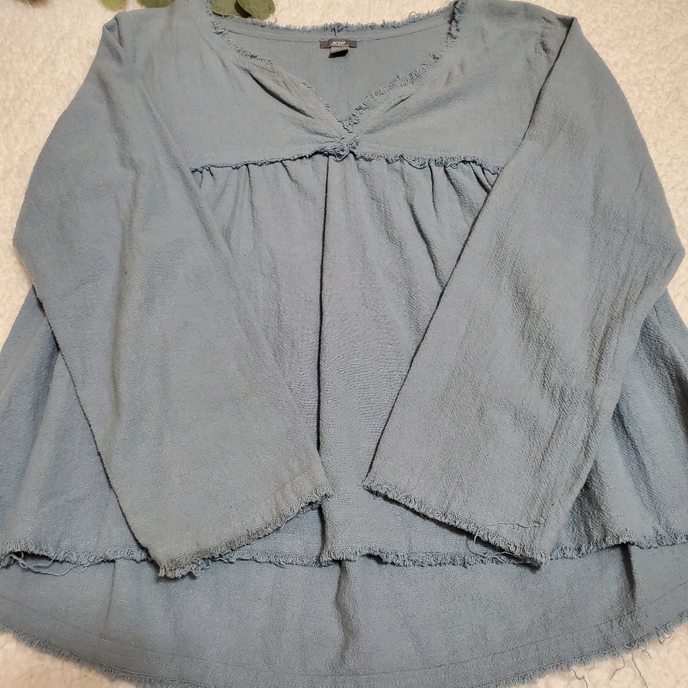 Aerie Baby Doll Raw Hem Top